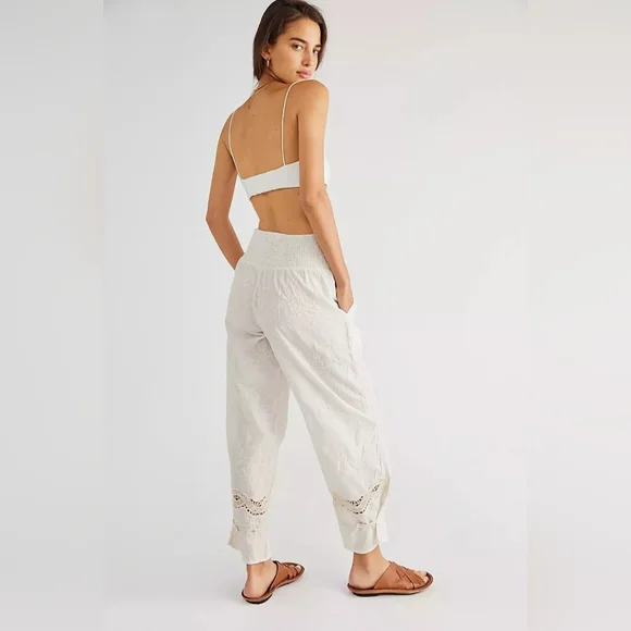 Free People Clementine Embroidered Trousers - Picture 2 of 6